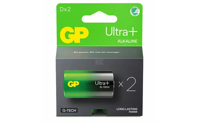 Gp Batteri - D Lr20 2 Stk.