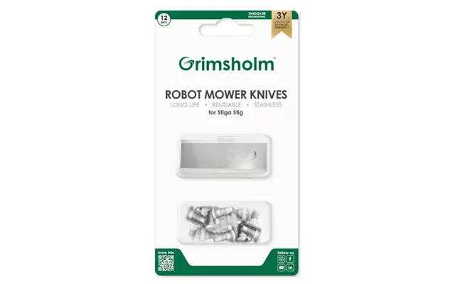 Grimsholm Stiga Robot Knivblad 12 Stk.