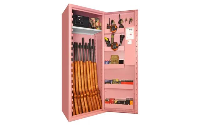 Pink Våbenskab Sp88e - 9 Våben Pink Guldgreb 150x55x40