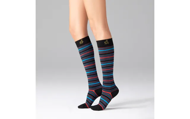 Solidea Stripe Game Altair Støttestrømper - Bambus