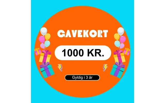 1000 Kr. Gavekort