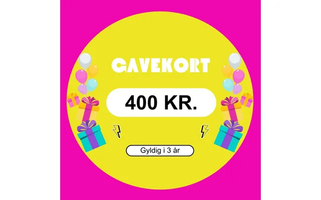 400 Kr. Gavekort