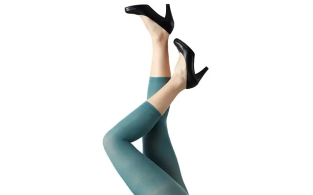Plus Size 3 4 Leggings I Blågrøn - Amelie Aqua Festival96120