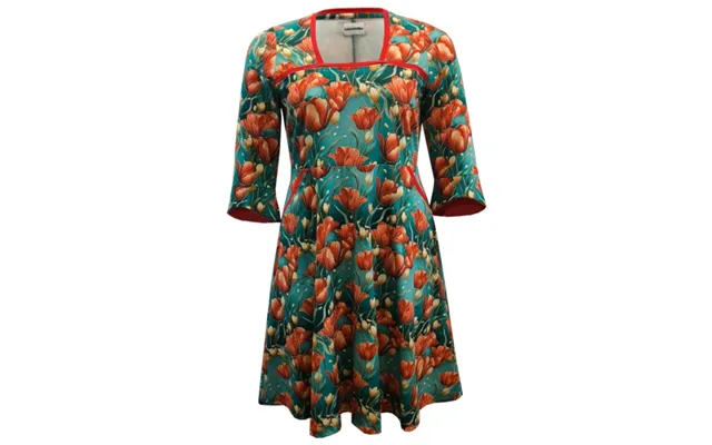 Plus Size Kjole - Genkei Red Tulips product image