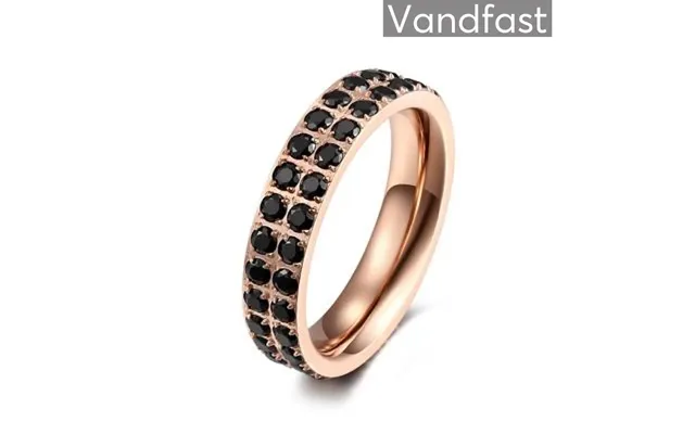 Annebrauner Alliance Rose Black Ring - 50