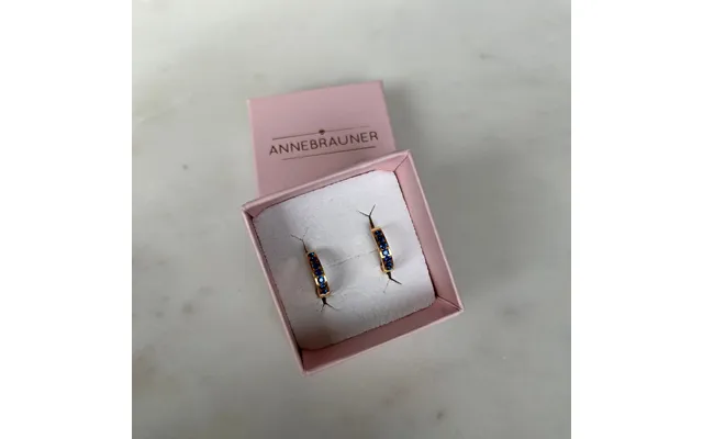 Annebrauner Creole Line Sapphire 18k Guldbelagt