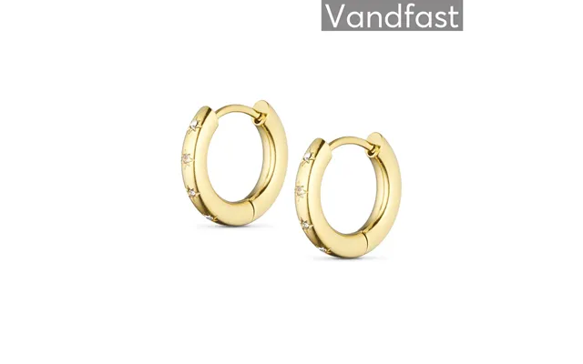 Annebrauner Golden Sun Creoler 15 Mm Øreringe 18k Guldbelagt