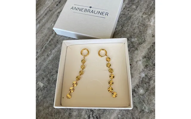 Annebrauner Sun Øreringe 18k Guldbelagt