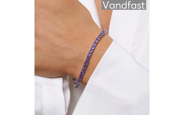 Annebrauner Tennis Petite Violet Armbånd - 17 Cm