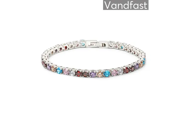 Annebrauner Tennis Rainbow Armbånd - 19 Cm