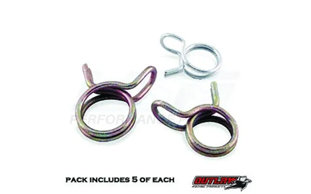 5 16 Tommer 3 8 Tommer 7 16 Tommer 15 Pct Ass. Pack Dobbelt Wire Self Stramning Klemmer 5 Stykker Hver Størrelse - Orhc2