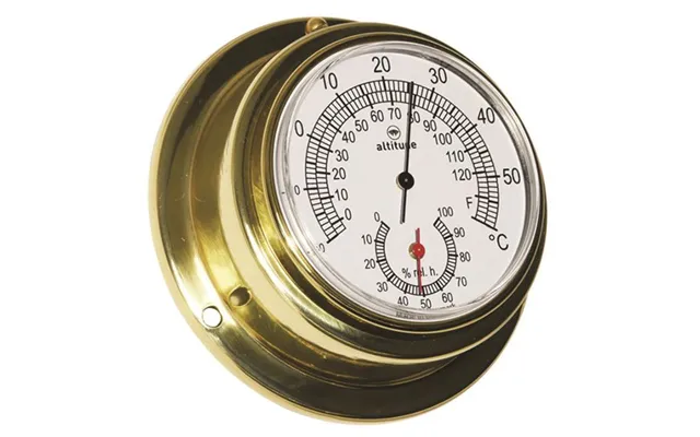 Altitude Termo Hygrometer Messing Ø63 96mm - 1831105