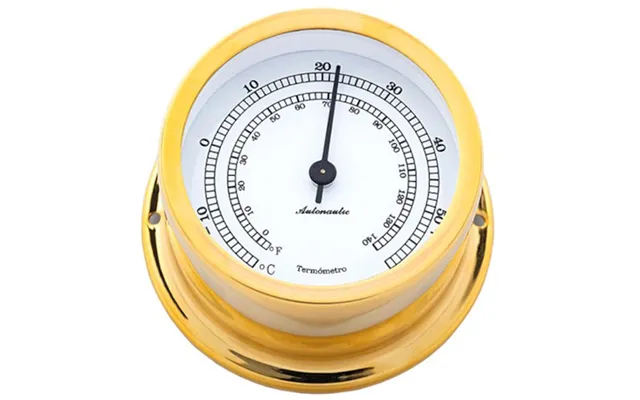 Autonautic Minor 72 Termometer Ø72 50 Mm Forgyldt Messing - 1830006