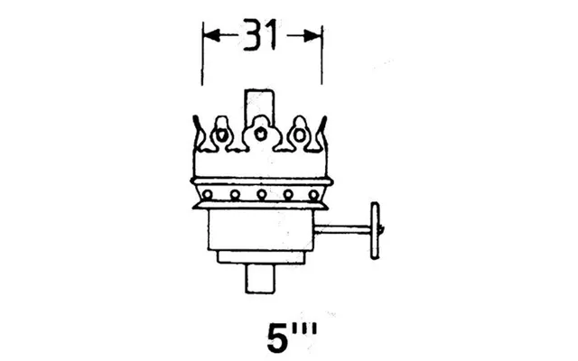 Dhr Brænder Messing 5 - 1821070