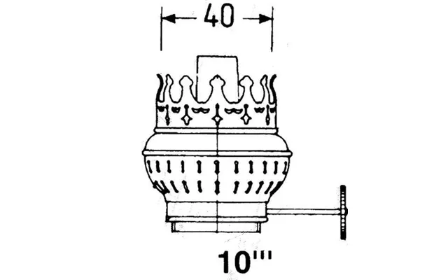 Dhr Brænder Messing For 10 - 1821050