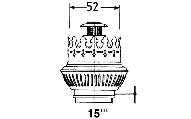 Dhr Brænder Messing For 15 - 1821030