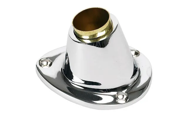 Flagstangsholder Dæksmonteret Ø 25mm Forkromet Messing - 1181610