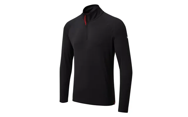Gill Uv009 Men's Uv Langærmet Zip T-shirt Sort Str S - 1353126s