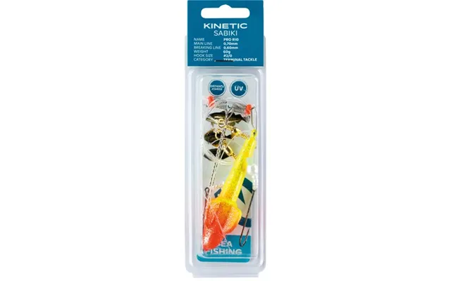 Kinetic Sabiki Pro Fladfisk 60g Gul Rød - 1044175