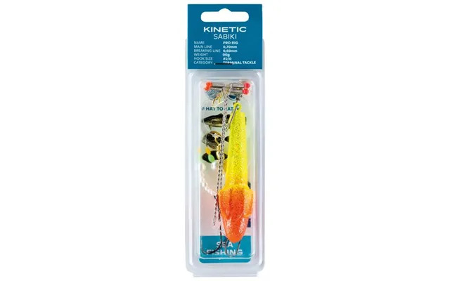 Kinetic Sabiki Pro Fladfisk 90g Gul Rød - 1044176
