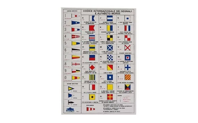 Klistermærke - Flagkoder-morse