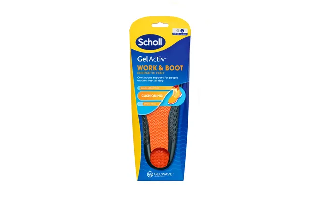 Scholl Gel Activ Insole Work & Boot Str. L 1 Par