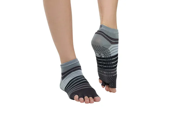 Gaiam Tåløse No-slip Yoga Strømper Grey