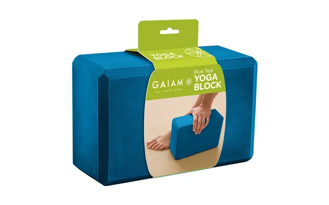 Gaiam Yogablok Teal Blå
