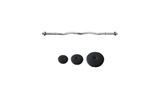 Odin Curl Vægtstang 120 Cm - 30mm Inkl Vægtskiver 24,5kg
