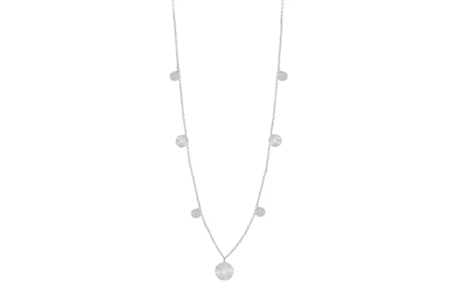Line Coin Necklace Silver