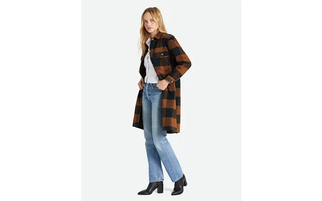 Brixton Bowery Lang Jakke - Dame Brun