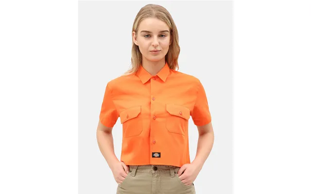Dickies Silver Grove Cropped Workshirt - Regular Fit Orange