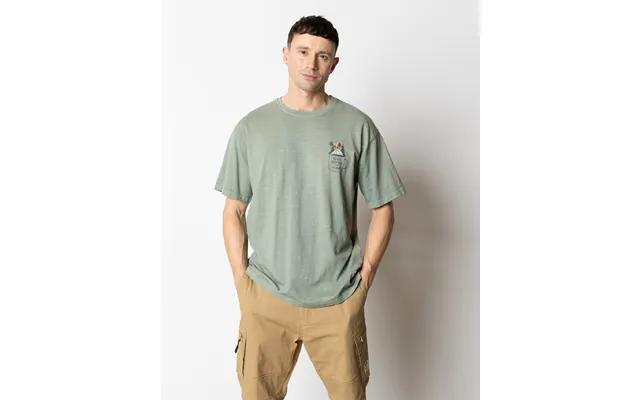 Fat Moose Wave T-shirt Grøn - Xl