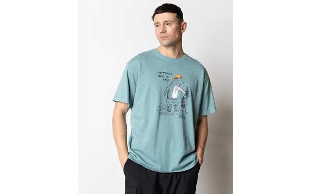 Fat Moose Wave T-shirt Støvet Blå