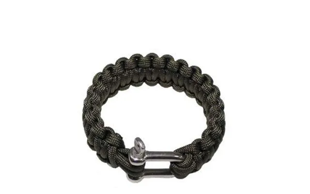 Mfh Paracord Armbånd M. Lås Oliven - M 20 Cm