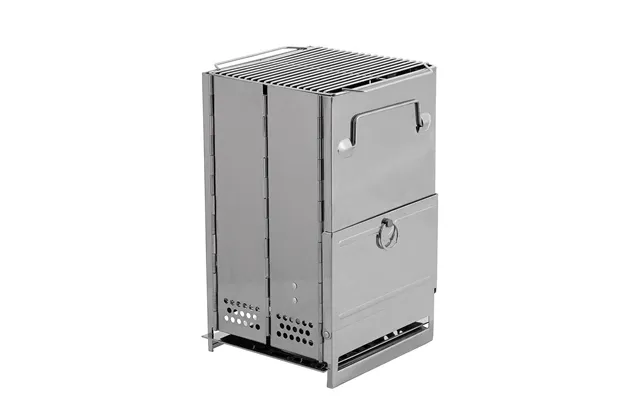 Mfh Sammenfoldelig Rocket Stove Rustfrit Stål - One Size