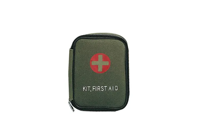 Rothco Militært Førstehjælps-kit Med Lynlås Uden Indhold Oliven - One Size