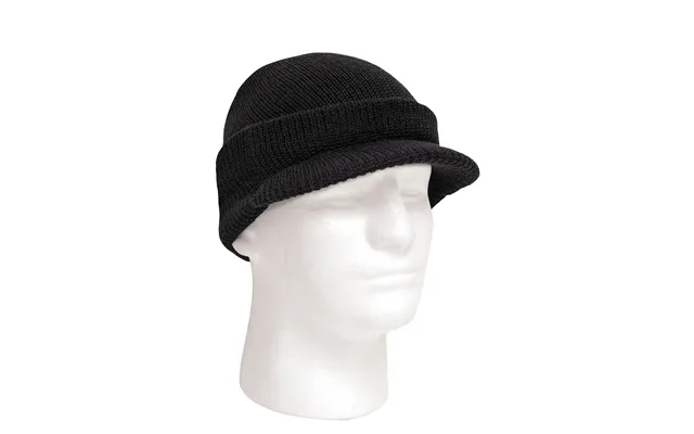 Rothco Varm Jeep Cap - 100% Uld Sort