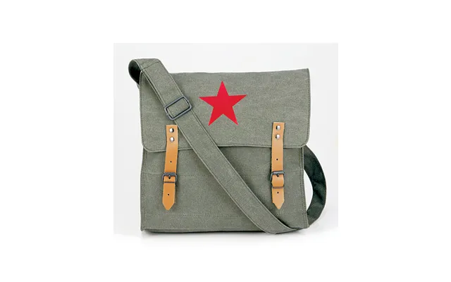 Rothco Vintage Medic Taske 7l Oliven With Rød Star