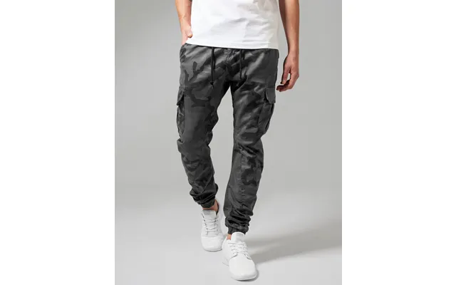 Urban Classics Camo Cargo Joggingbukser Grå Camo