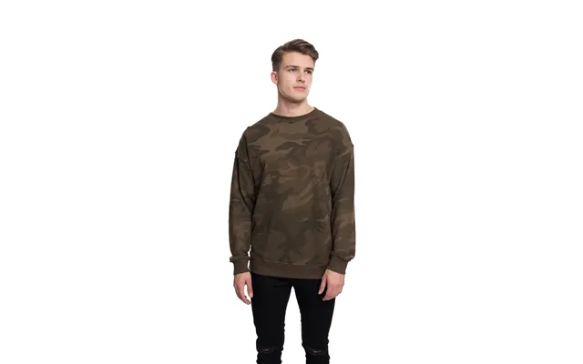 Urban Classics Camouflage Trøje M. Rund Hals Oliven Camo