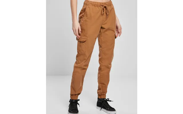 Urban Classics Dame High Waist Cargo Joggingbukser Toffee