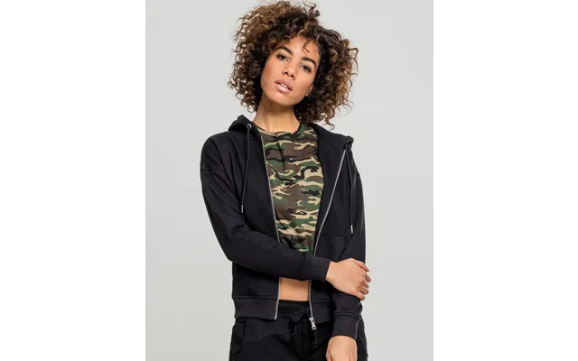 Urban Classics Dame Klassisk Zip Hoodie - L