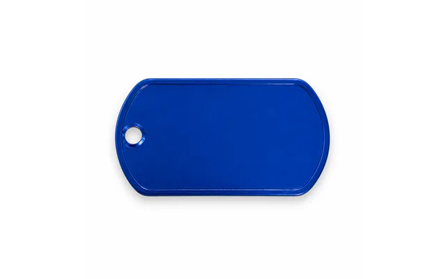 Mørkeblå Aluminium Dogtag