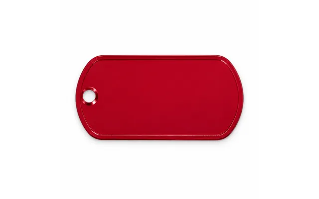 Rød Aluminium Dogtag