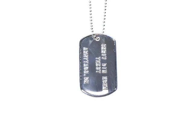Us Army Dogtag - Sølv