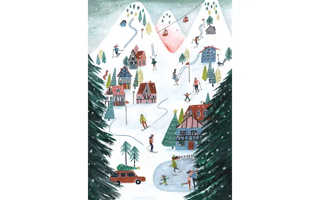 Nordic Skiing In The Mountains At Christmas - Caroline Bonne Muller