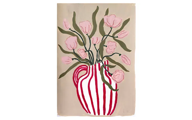 Red Stripe Vase - Camilla Bergqvist