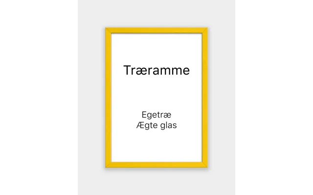 Træramme I Gul