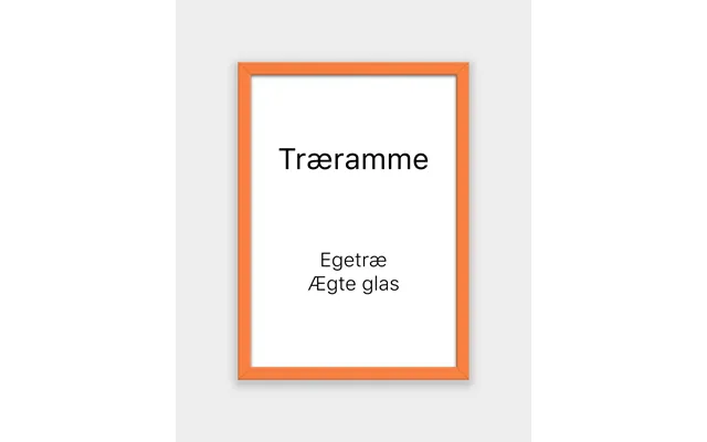 Træramme I Orange